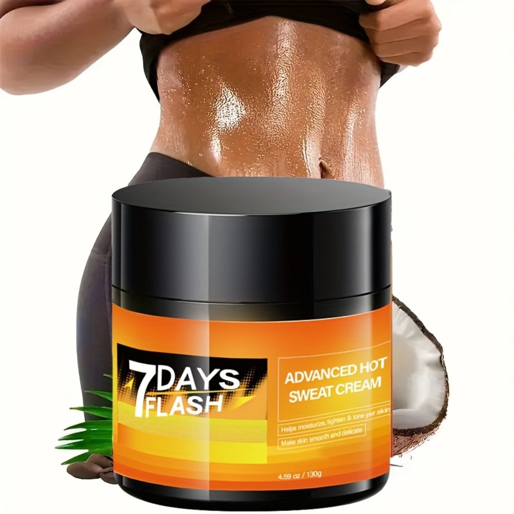 Body Cream 7DAYS FLASH 202g Jar with Glycerin, Hyaluronic Acid, Ginger Oil and Garcinia Cambogia Extract