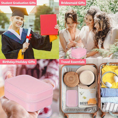 Lighted Makeup Mirror with Travel Case Cosmetic Organizer 3-Color LED Light 1200mAh, for Makeup, Travel and Everyday Vanity Use