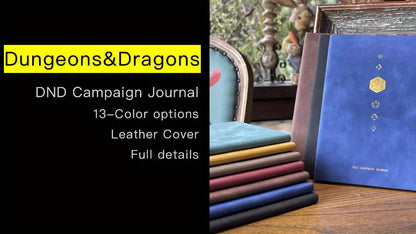 DnD Campaign Journal for D&D 5e & 5R Players, RPG Notebook with Character Sheets, Spell Tracker, Quest Log