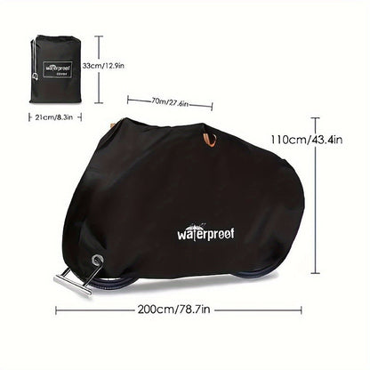 Motorcycle Cover Heavy Duty 210D – Waterproof, UV & Tear Resistant Motorbike Cover with Lock Holes | All-Weather Outdoor Protection