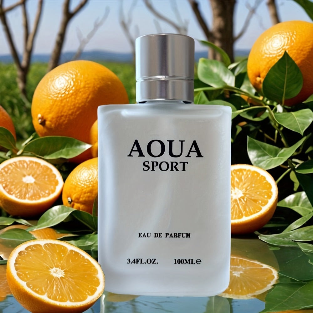 Men's Perfume AOUA Eau de Parfum Set of Three 3.4 oz Sprays with Jasmine, Lime and Neroli Notes
