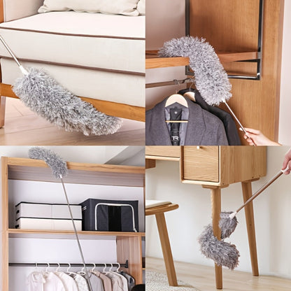 Microfiber Duster Kit with 100 Inch Extension Pole Extendable Bendable Feather Duster for Entryways, Bedrooms and Living Spaces
