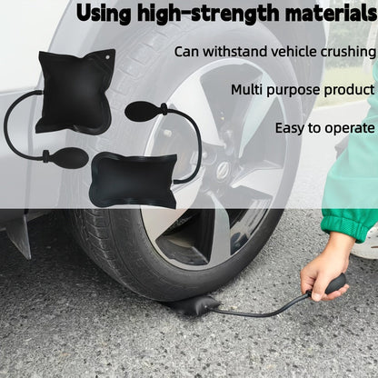 Air Wedge Pump Car Door Unlock Kit – Emergency Lockout Tool Set with Long Reach Grabber & Window Opening Gripper