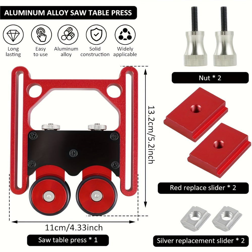 Feather Boards for Table Saw and Router Table with Elastic One-Way Wheels Safe Stock Feeding for Entryways, Bedrooms and Living Spaces