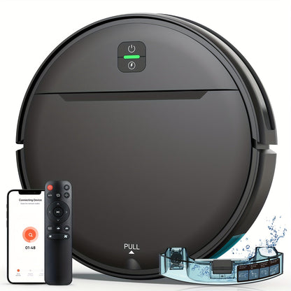 Robot Vacuum Cleaner 5000Pa 3-in-1 Sweep Vacuum Mop with Auto Charging App Voice Control for Entryways, Bedrooms and Living Spaces