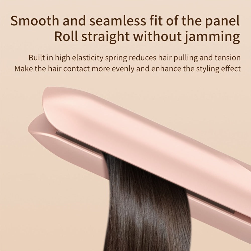 Wireless Hair Straightener and Curling Iron 2-in-1 Ceramic Cordless Hair Styler USB-C for Home, Travel and Salon Hair Styling
