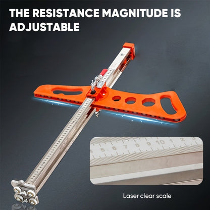 Drywall Scoring Knife 23-Wheel Foldable Gypsum Board Cutter with Adjustable Guide & Handle