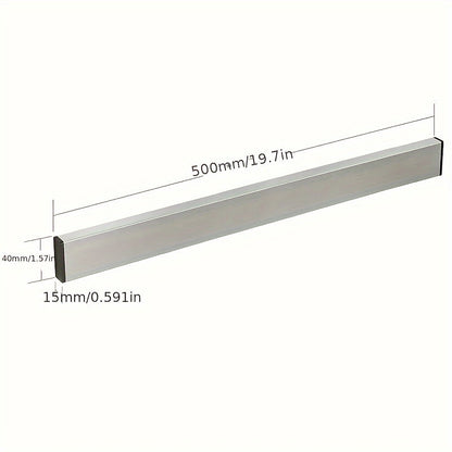 Magnetic Knife Holder Wall Mounted, Stainless Steel Punch-Free Knife Strip Rack for Kitchen, Holds Chef Knife Santoku Bread Knife