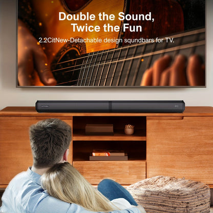 ULTIMEA 2.2-Channel 31.9-Inch Detachable TV Soundbar with ARC, Optical, AUX and USB Inputs