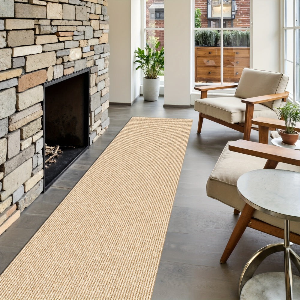 Non-Slip Runner Rug for Hallway Kitchen Stairs – Thick 4mm Long Roll Rug 23.22" Wide, Machine Washable, Multiple Sizes & Colors
