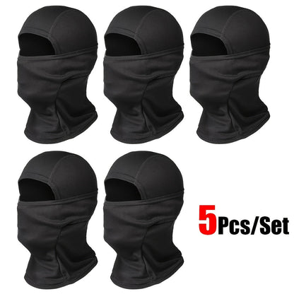5-Pack Neck Gaiter Face Mask for Men & Women – UV Protection Balaclava Headscarf for Running, Hiking, Fishing, Cycling