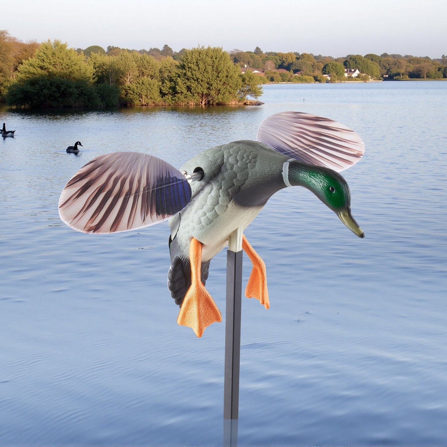 Remote Control Duck Decoy with Spinning Wings – 120M Infrared RC Realistic Teal Hunting Decoy | Bionic Motion Wing Flapping