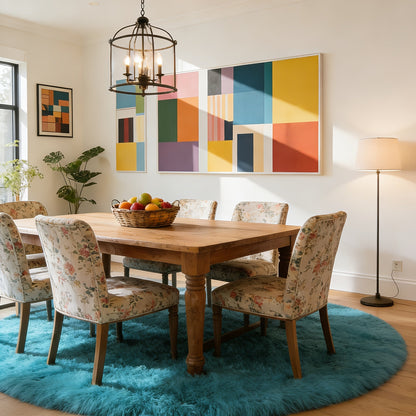 Area Rug Faux-Fur Tufted Collection at 650 g/m² with 22 Colors and Ten Retained Size Listings