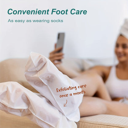 Foot Peel Mask Exfoliating Socks Dead Skin Remover Moisturizing Firming Brightening Hypoallergenic Peeling Treatment for Dry Cracked Heels