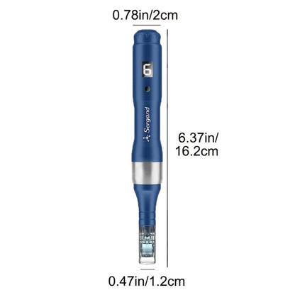 Electric Derma Pen Microneedling Device, Professional 6-Speed Wireless Adjustable Dermapen with 20pcs Replacement Cartridges