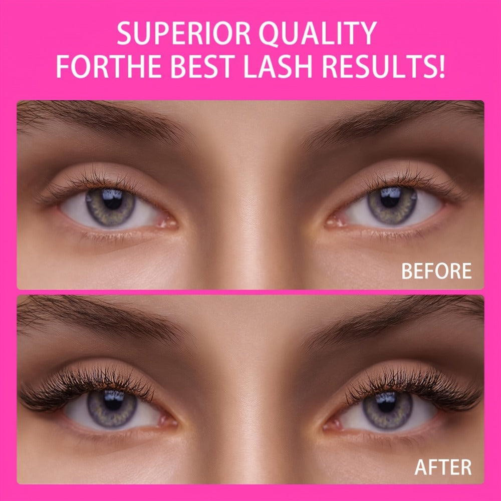 2-Pack Lash Extension Glue, Ultra Fast Dry 0.5, 1s, 6, 7 Week Retention, Black Eyelash Adhesive