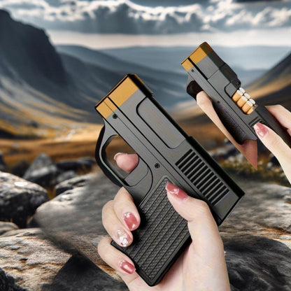 Cigarette Box Lighter Creative Design, Windproof Butane Torch with Adjustable Flame, Cigar & BBQ Lighter