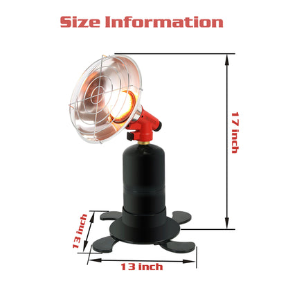 Patio Heater, Propane Outdoor Standing Stainless Steel Garden Party for Garden, Patio and Yard Use
