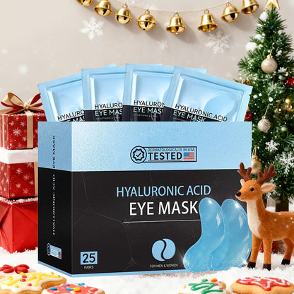 25-Pair Under-Eye Patch Set with Individually Packed Caffeine, Hyaluronic Acid or Aloe Vera Formula Options