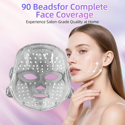 7 Color Photon LED Facial Device for Bath Time, Home Spa and Personal Care, with the Listed Configuration