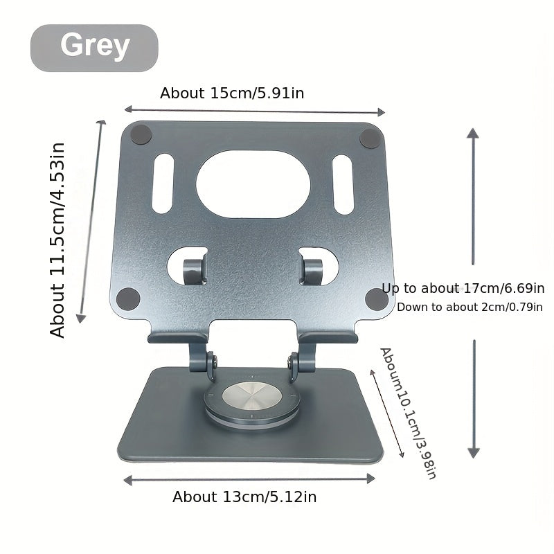 360 Degree Rotating Tablet Phone Stand Foldable, Portable Desktop Lazy Stand with Fast Heat Dissipation