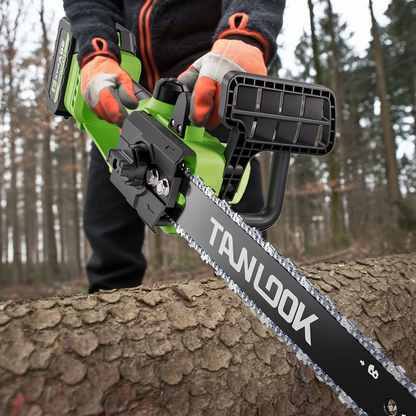 12-Inch Cordless Electric Chainsaw Kit in Five Colors with One- or Two-Battery and Two- or Three-Chain Options