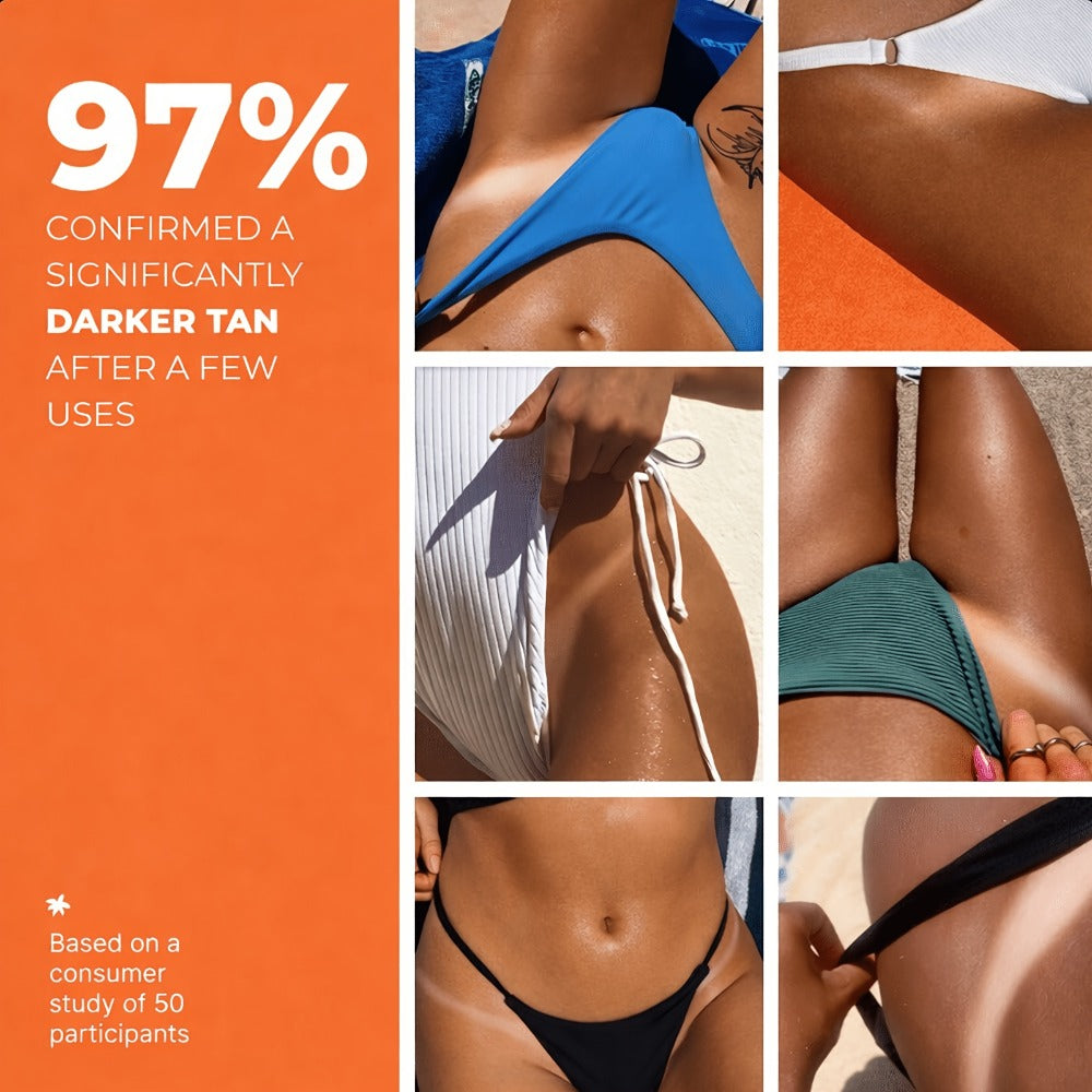 Dark Self Tanning Lotion Sunless Tanner 3.38oz - Instant Radiance, & Smoothing, Tattoo Friendly, Lasting Bronze & Golden Brown Glow