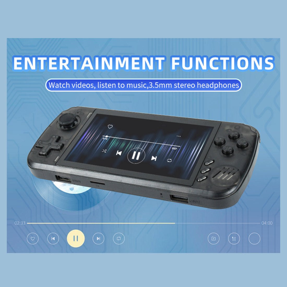 Handheld Game Console Powkiddy X39 PRO with 4.5-Inch IPS HD, 854x480 full-fit screen, 64GB Options, 3000mAh Battery, Linux