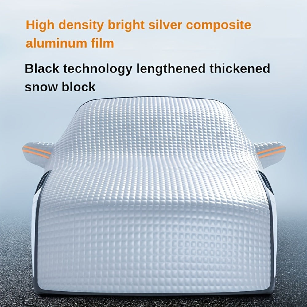 Windshield Snow Cover & Sun Shade Universal Fit – Thickened All-Season Front Window Frost Ice Guard & UV Sunshade Protector for Cars SUVs