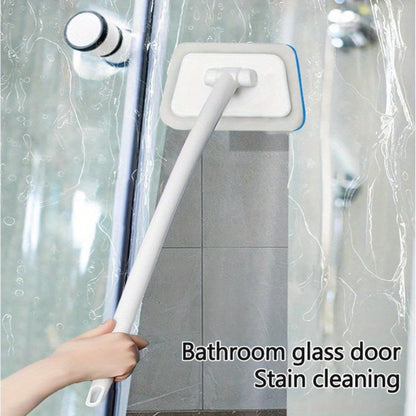 Cleaning Brush Set 16pcs All-Purpose Deep Clean System | 2-in-1 Bath Scrubber & Window Squeegee with 22" Extendable Handle | 90° Rotating