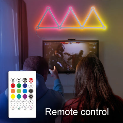 Modular LED Atmosphere Light 9pcs Starry Sky RGB, Freely Splicing, Music Sync, App & Voice Control