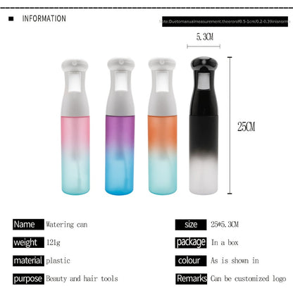 Fine Mist Spray Bottle 300ml 10oz Refillable Fragrance-Free Plastic Sprayer for Hair Styling Salon Barber Gardening Plant Watering Cleaning