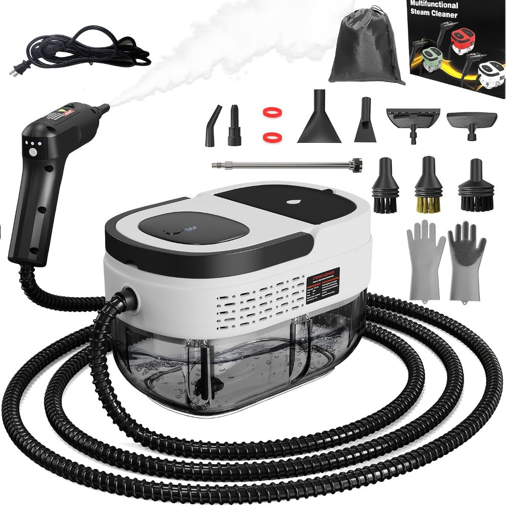 Steam Cleaner 1500W 1.6L Tank Model with 3-Level Hand Control, 221°F Steam and Multi-Tool Kit