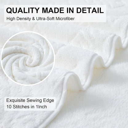 Bath Hand Towels, Towel Set 8 Piece 700GSM with 2 Bath Towels, 2 Hand Towels and 4 Washcloths in 16 Colors for Home and Guest Use