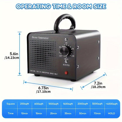 Ozone Generator 40, 000mg/h Commercial Odor Eliminator, O3 Ionizer Air Purifier Deodorizer with Timer for Home