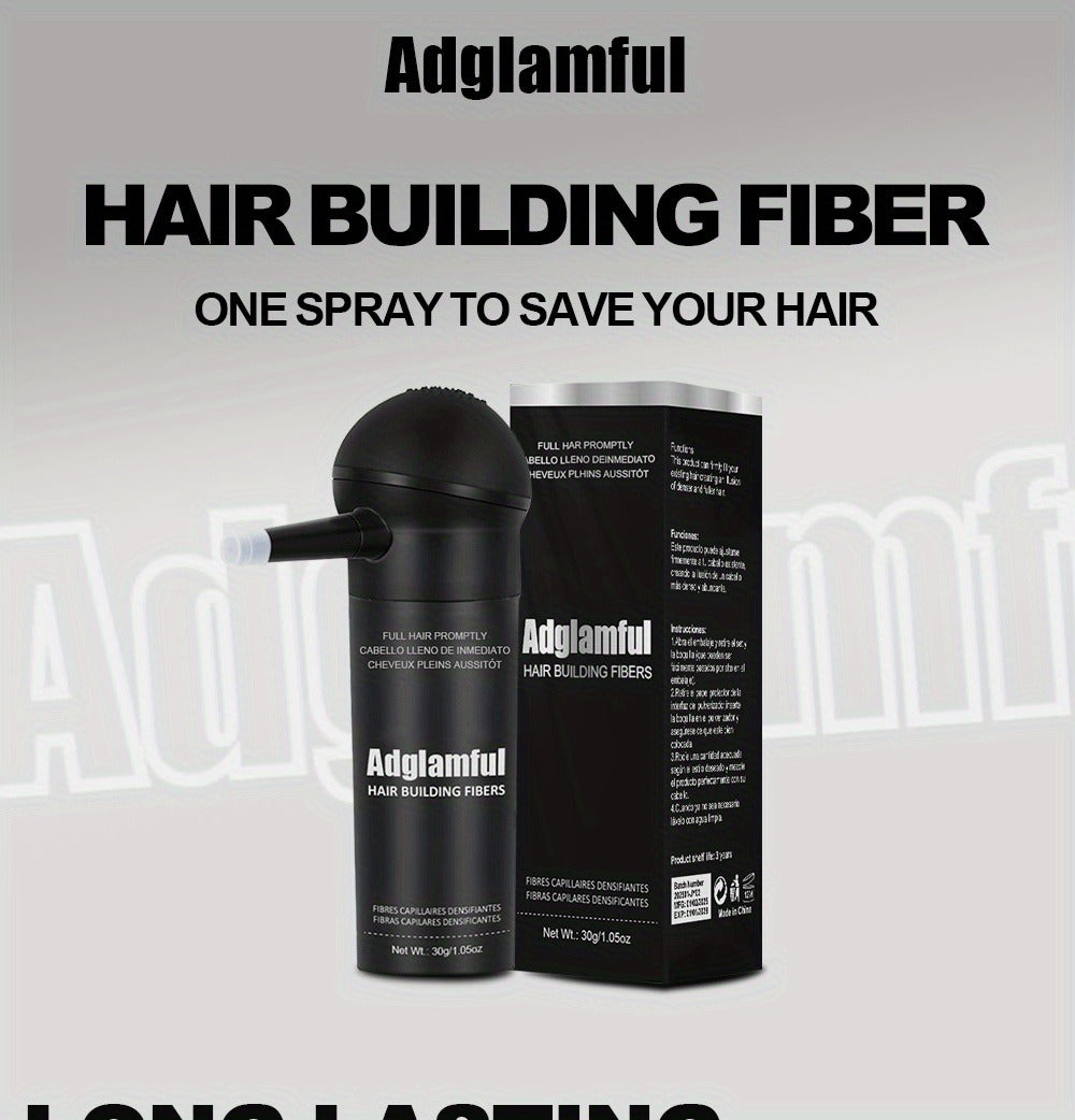 Hair Volumizing Fibers 2-in-1 Kit 30g x 2pcs - Instant Volume for Thinning & Sparse Hair, Fills Part Lines & Hairlines