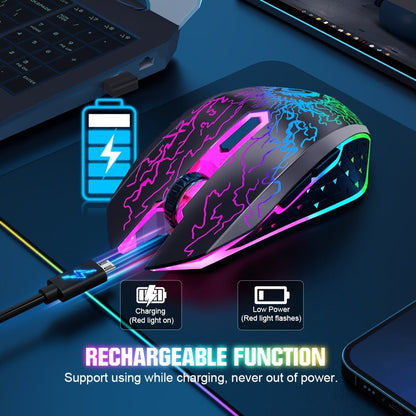 RGB Wireless Gaming Mouse Rechargeable Silent Click Colorful LED Lights 2.4G USB Nano Receiver for an Everyday Personal Care Routine