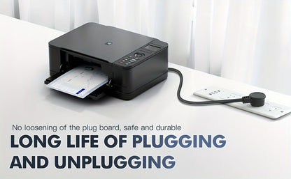 Recessed Power Strip In-Desk Embedded Socket 7-in-1, 3 AC Outlets & 4 USB Ports, Slim Space-Saving Design