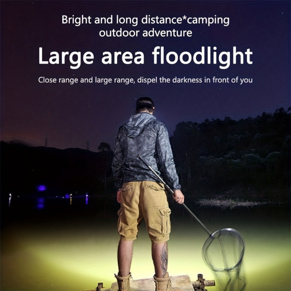 LED Headlamp 2 Pack USB Rechargeable, 5 LED Multi-Mode Head Flashlight for Entryways, Bedrooms and Living Spaces