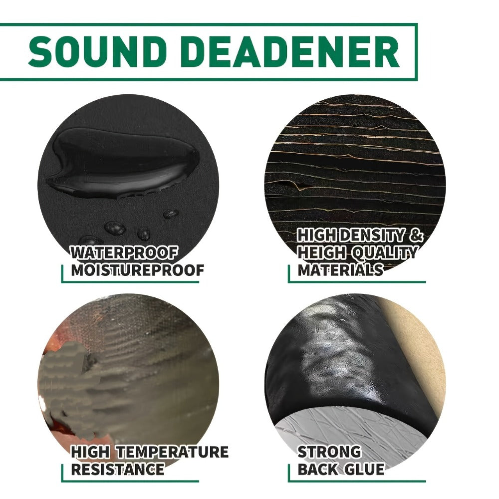Car Sound Deadening Mat 276MIL 19sqft – 12 Sheets 20"x12" Auto Sound Dampening & Heat Insulation for Door Hood Trunk Floor Firewall