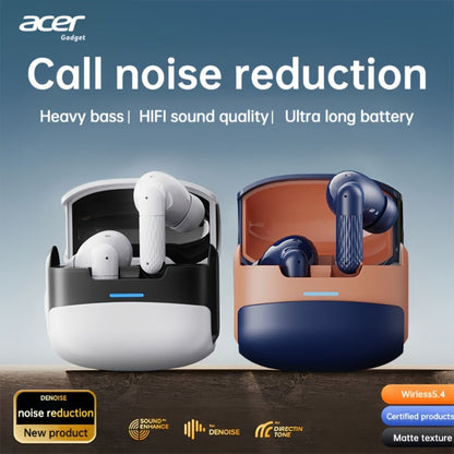 ANC Wireless Earbuds Acer Official TWS In-Ear Active Noise Cancellation Spatial Audio for Bedside Audio, Alarms and Room Entertainment