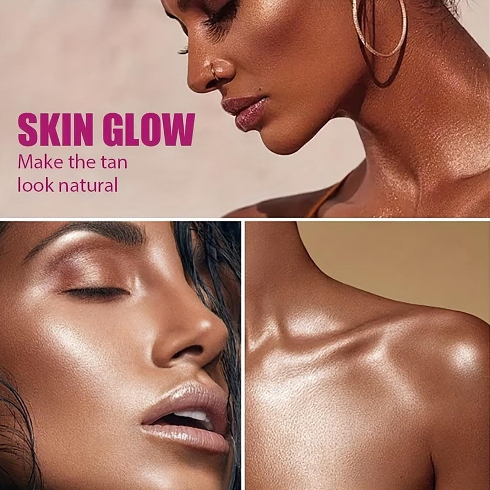 Sunless Self Tanning Mousse Deep Brown 3000X for Medium Dark to Dark Skin – Streak-Free Bronzing Foam with Carrot Oil & Coconut Oil