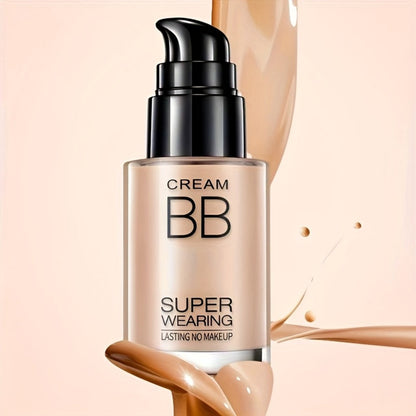 BB Cream Foundation & Setting Powder Set – Waterproof Matte Oil Control with Brush & Powder Puff, Long-Lasting Smooth Formula