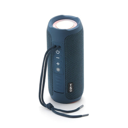 TG227 Portable Bluetooth Speaker with LED Breathing Light, TWS Stereo Sound, USB-C Rechargeable, Wireless Speaker for Outdoor Camping