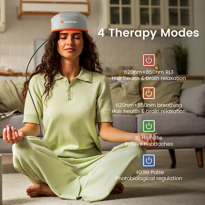 Red Light Therapy Cap 101 LEDs Detachable LED Panel Infrared Light Hat for Brain Relaxation for Entryways, Bedrooms and Living Spaces