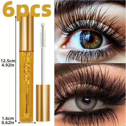 Eyelash Serum 6-Pack for Women - Natural Lash Growth & Enhancement Gel Formula, Conditioning Curling Effect