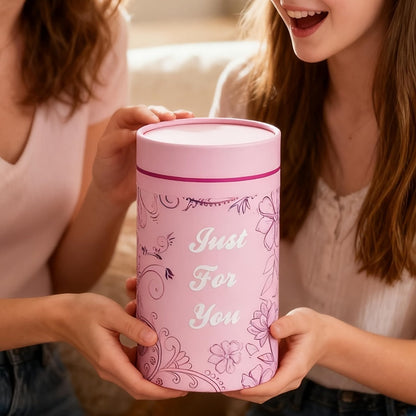 Personalized Wine Glass Gift for Women – A-Z Initial Letter Monogrammed Wine Glass with Gift Box & Greeting Card – Unique Birthday