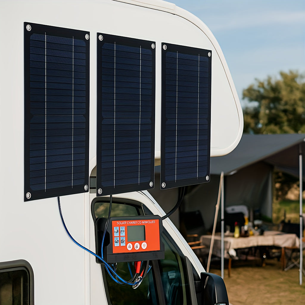 600W Solar Panel Kit with 100A PWM Controller – 100W 200W Monocrystalline Panels for RV, Camping, Car & Boat Battery Charging | Portable
