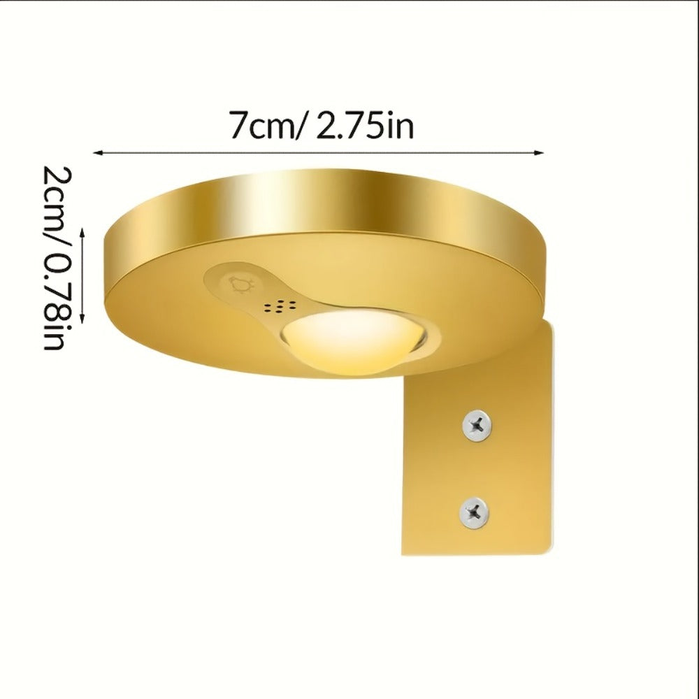Picture Lights for Wall Rechargeable, Magnetic LED Art Display Light with Remote 3 Color Temperatures Dimmable Timer Golden Finish