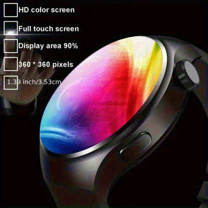Smartwatch Round 2.01" Extra Large Screen with Wireless Calling, 100+ Sport Modes, Sleep and Heart Rate Readouts, Built-in Games Weather